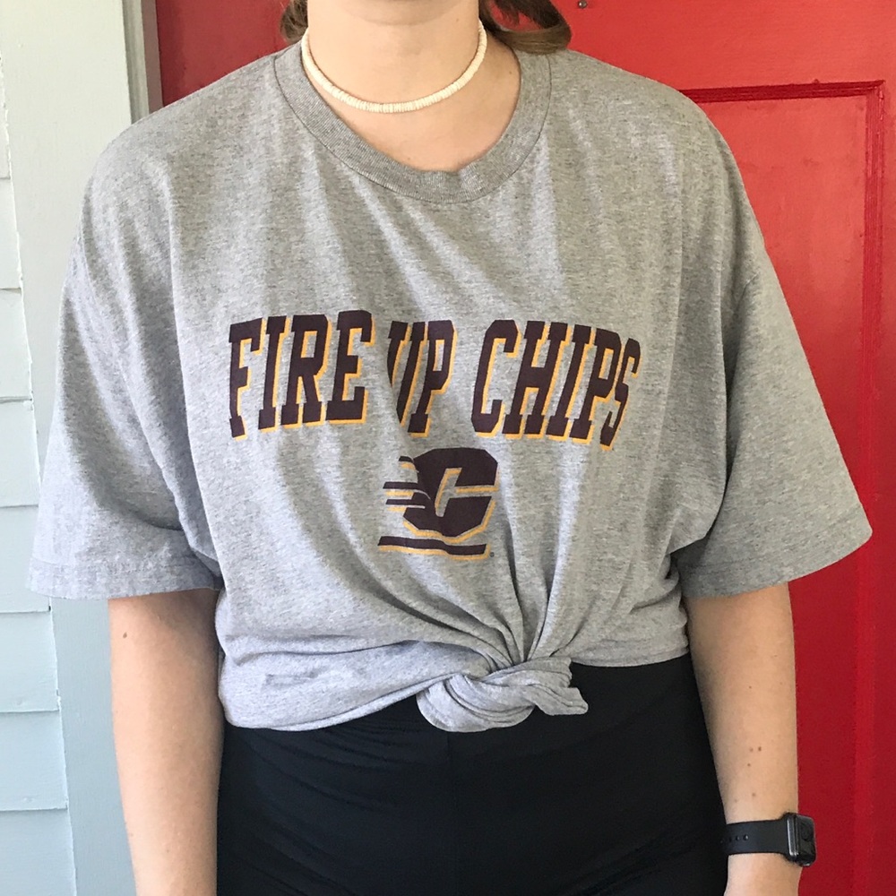 Fire up Chips Central Michigan Univ XXL T …